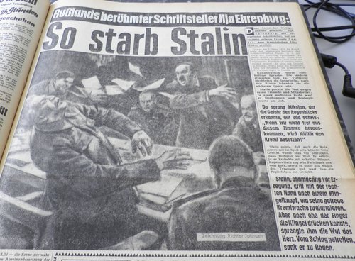 Zeichnung wie angeblich Stalin starb